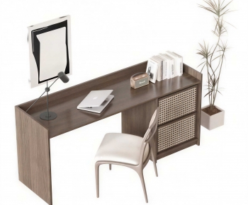 Modern Computer Desk And Chair-ID:391582975