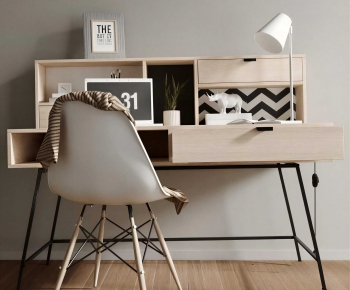 Modern Computer Desk And Chair-ID:924731029