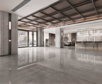 Modern Office Reception Desk-ID:395030024