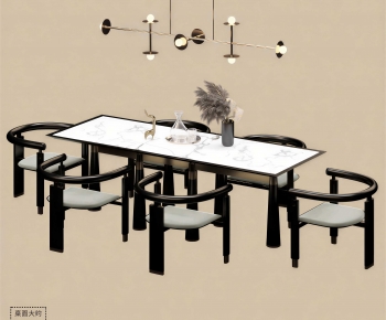 New Chinese Style Dining Table And Chairs-ID:200505975
