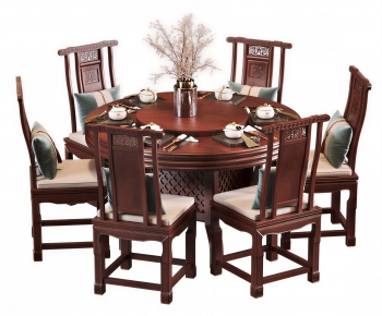 New Chinese Style Dining Table And Chairs-ID:608163128
