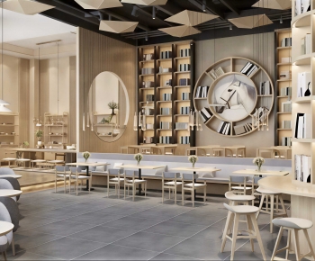 Industrial Style Bookstore Book Bar-ID:252068041