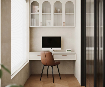 Modern Computer Desk And Chair-ID:216893917
