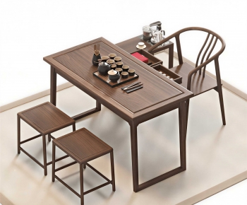 New Chinese Style Tea Tables And Chairs-ID:455430985