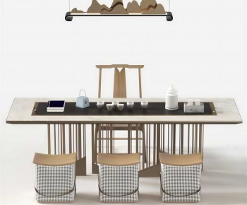 New Chinese Style Tea Tables And Chairs-ID:629848009