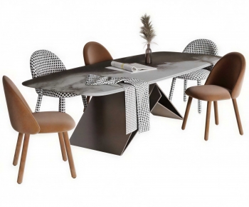 Modern Dining Table And Chairs-ID:891264929