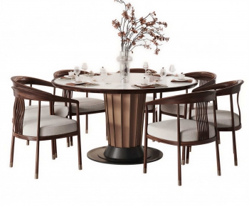 New Chinese Style Dining Table And Chairs-ID:257893099