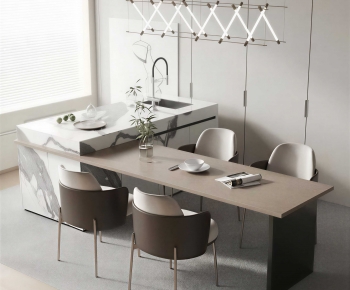 Modern Dining Table And Chairs-ID:897290715