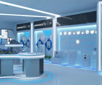 Modern Exhibition Hall-ID:537859923