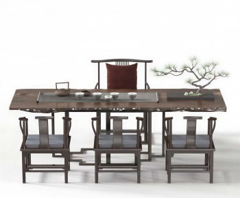 New Chinese Style Tea Tables And Chairs-ID:377800942