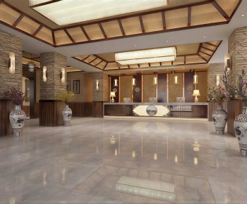 New Chinese Style Lobby Hall-ID:480222946