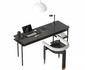 Modern Computer Desk And Chair-ID:785304072