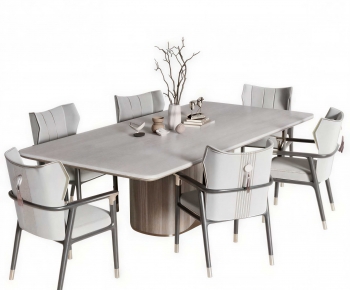 Modern Dining Table And Chairs-ID:654881957