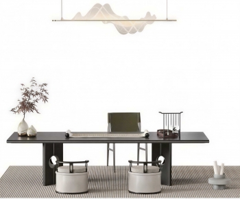 Modern Computer Desk And Chair-ID:906465057