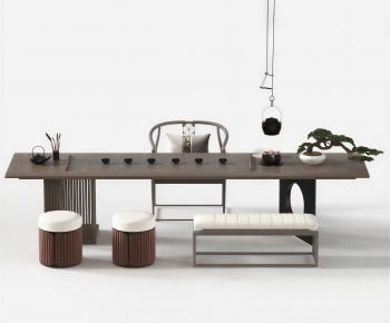 New Chinese Style Tea Tables And Chairs-ID:547094113