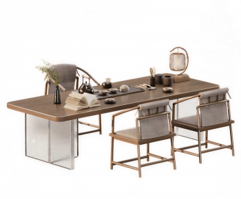 New Chinese Style Tea Tables And Chairs-ID:551429035