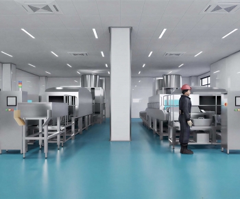 Modern Factory Floor/warehouse-ID:668524032