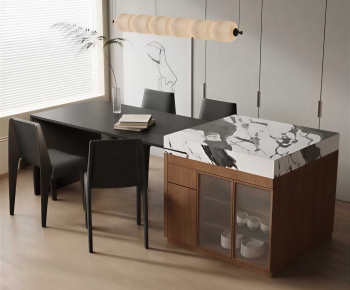 Modern Dining Table And Chairs-ID:725298887