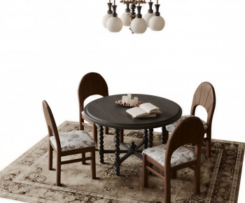 French Style Dining Table And Chairs-ID:625466118