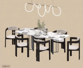 New Chinese Style Dining Table And Chairs-ID:647259955