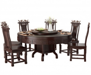 New Chinese Style Dining Table And Chairs-ID:198148011
