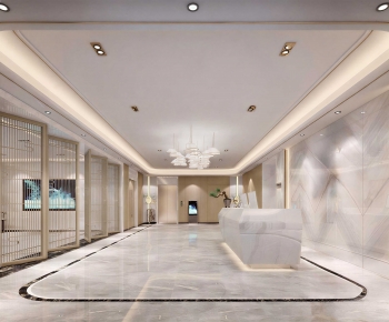 Modern Office Reception Desk-ID:598010067