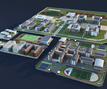 Modern Architectural Bird's-eye View Planning-ID:279782068