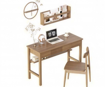 Modern Computer Desk And Chair-ID:212658888