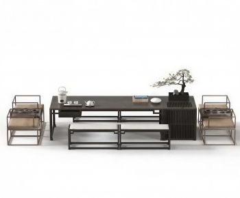 New Chinese Style Tea Tables And Chairs-ID:764050968