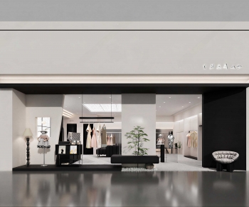 Modern Facade Element-ID:881424904