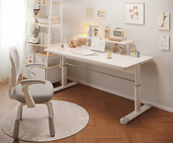 Modern Computer Desk And Chair-ID:719531061