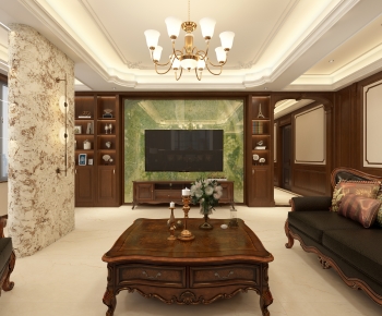 American Style A Living Room-ID:234041934