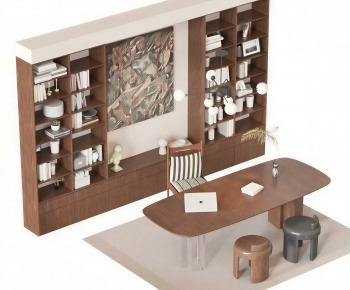 Modern Computer Desk And Chair-ID:576745998