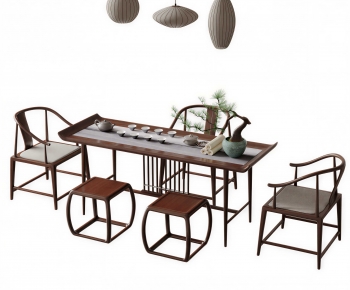 New Chinese Style Tea Tables And Chairs-ID:130873921