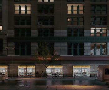 Modern Commercial Street-ID:393340649