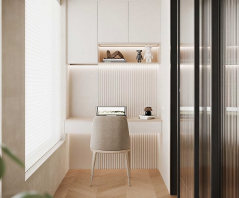 Modern Computer Desk And Chair-ID:682550913