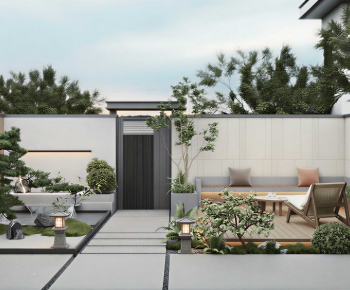 New Chinese Style Courtyard/landscape-ID:635632043