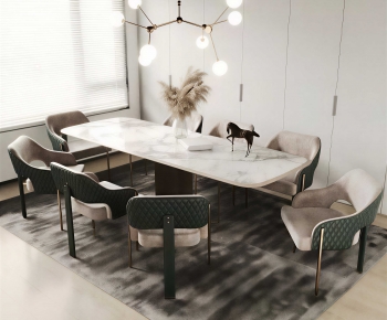 Modern Dining Table And Chairs-ID:298732042