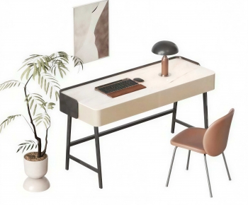 Modern Computer Desk And Chair-ID:525876056