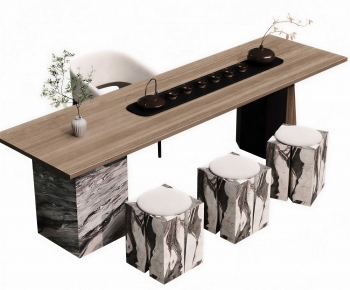 New Chinese Style Tea Tables And Chairs-ID:801839112