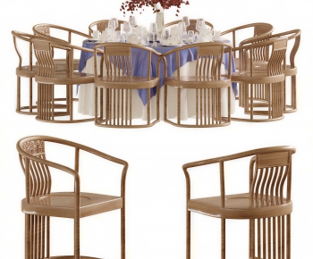 Modern Dining Table And Chairs-ID:380517965