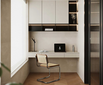 Modern Computer Desk And Chair-ID:681715978