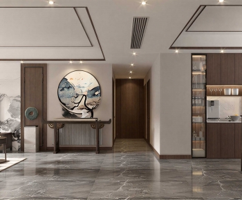 New Chinese Style A Living Room-ID:656897078