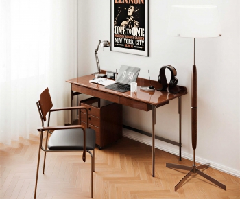 Modern Computer Desk And Chair-ID:929517037