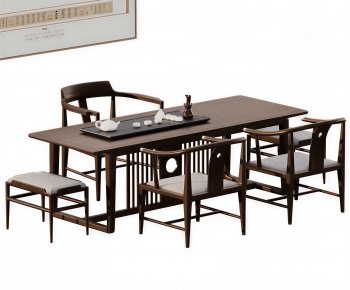 New Chinese Style Tea Tables And Chairs-ID:503823048