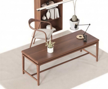 Modern Computer Desk And Chair-ID:326884983