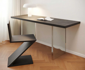 Modern Computer Desk And Chair-ID:349992991