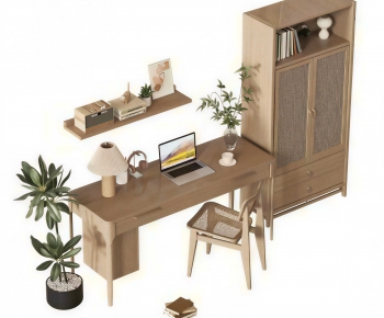 Modern Computer Desk And Chair-ID:593940971