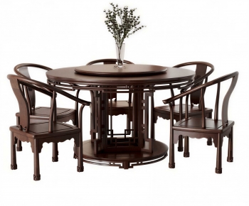 New Chinese Style Dining Table And Chairs-ID:986259944