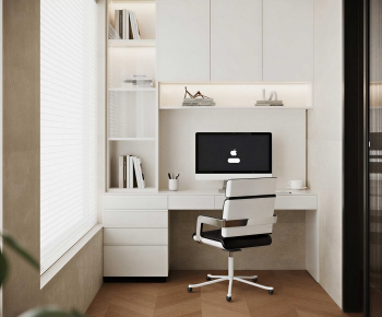 Modern Computer Desk And Chair-ID:606715922